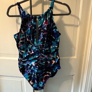 Magicsuit size 14 Vibrant Multicolor One-Piece Swimsuit